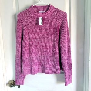 Old Navy | Women's Berry/Mauve Knit 100% Cotton Sweater | Size Small | NWT